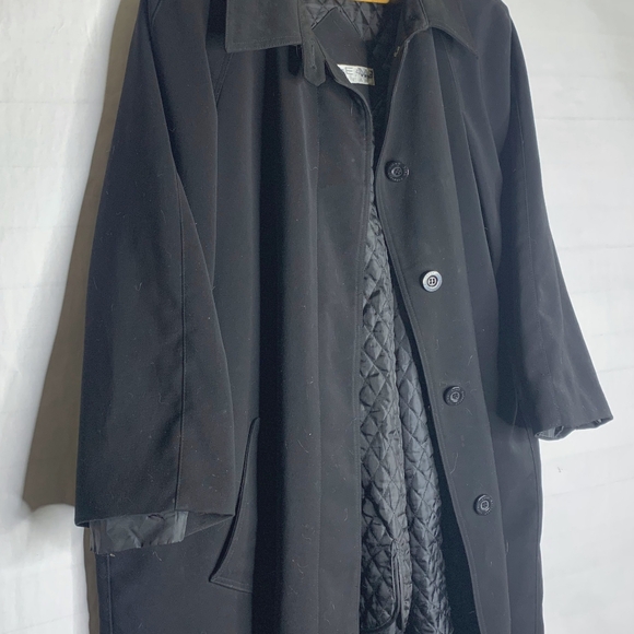 Brem Rainwear Size 20 Women's Double Layer Black Jacket Plus Size Vinatge - Picture 2 of 8